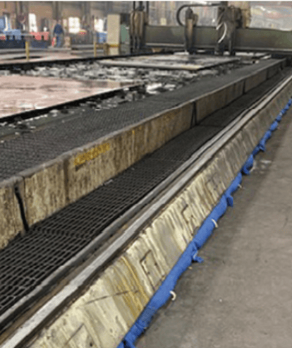 Environmentally-friendly "socks" absorb water and contain fluids